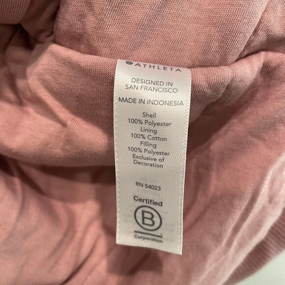 Athleta Ritual Jacket Faux Fur Hoodie Mauve Pink - Size: Medium - Picture 10 of 10